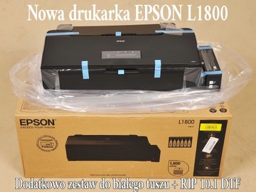 Nowy EPSON L1800+zestaw do DTF+RIP + prasa 40x50cm