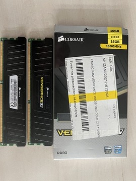 Pamięć RAM VENGEANCE 2x8GB 1600 DDR3 CL9 16GB