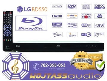 Blu-Ray LG BD550 USB mkv MP3 avi DVD CD