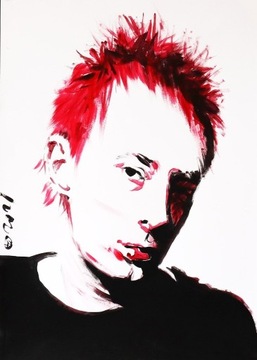 Thom Yorke portret 50x70cm 