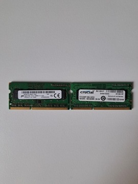 2x4GB CRUCIAL DDR3 SODIMM 1.35V