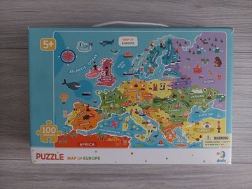 DODO Puzzle Mapa Europy 100 el Duże