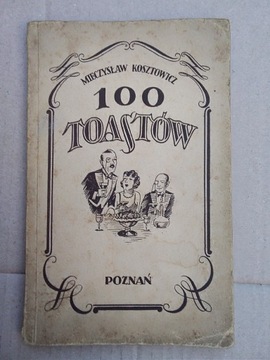 Stara książka poradnik 100 Toastów 