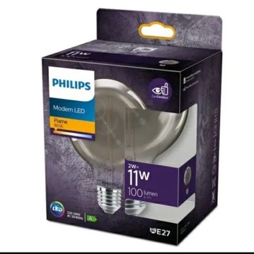 Żarówka Philips modern LED 2 W flame, E27