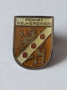 Herb powiat Wejherowski przypinka pin odznaka