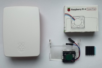 Obudowa Raspberry PI 4B z wentylatorem + radiator