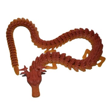 SMOK Przegubowy Multikolor Figurka Flexi Dragon długi 56cm long
