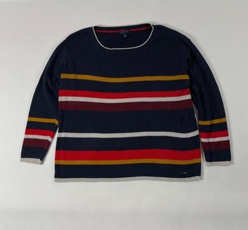 sweter w paski Tommy Hilfiger L damski oversize