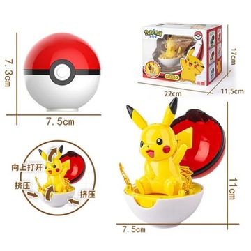 Figurka Pokemon Pikachu + Pokeball 