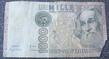 Włochy 1000 lirów z 1982