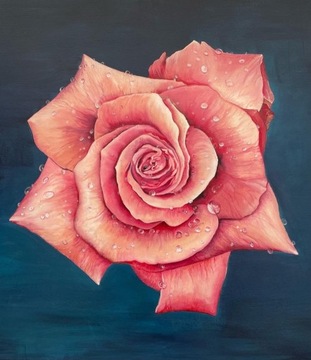 Autorski obraz „róża”