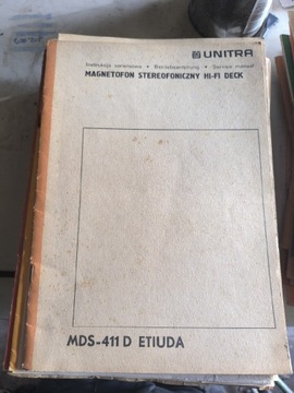Instrukcja serwisowa UNITRA mds-411d etiuda 