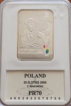 20 zł. Tadeusz Makowski 2005 Gcn pr70