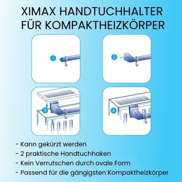 Ximax wieszak na ręczniki 92,5 cm chrom
