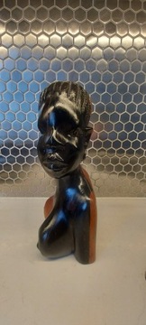 Figurka Masajka rzeźba heban