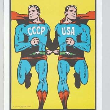 Plakat Superman Roman Cieślewicz CCCP USA 