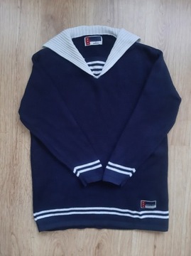 Sweter w stylu marynarskim