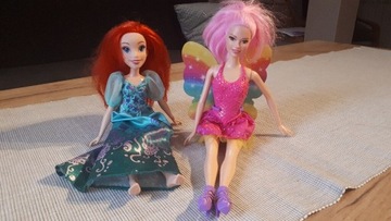 Lalka Barbie ze skrzydełkami i Arielka