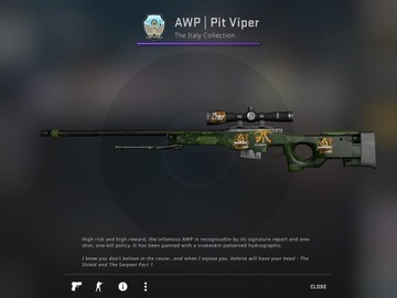 AWP with Fnatic Katowice 2014 Sticker CS:GO