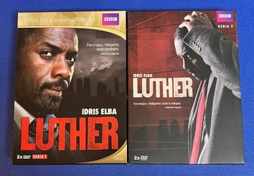4xDVD BBC Luther Idris Elba Seria 1 i 2