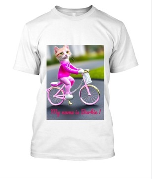 T-shirt Koszulka Hi Barbie Kot XS-L PREMIUM 