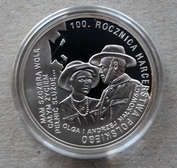 10 zł, 2010 r, 100. Rocznica Harcerstwa Polskiego