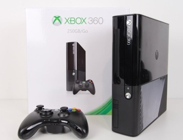 Xbox 360 E 250GB Zestaw pad zasilacz na prezent