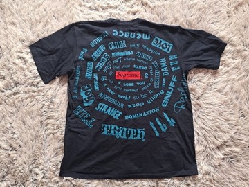 Supreme koszulka t-shirt napisy L męska 