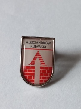 Herb miasta Aleksandrów Kujawski przypinka pin