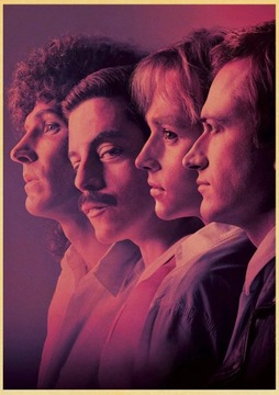 PIĘKNY plakat vintage BOHEMIAN RHAPSODY Queen