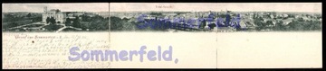 LUBSKO Sommerfeld piękna panorama 3X 1904