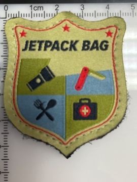Naszywki Jetpack bag survival 70szt okazja