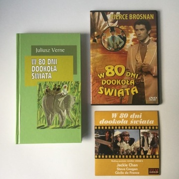 W 80 dni dookoła świata filmy (3 DVD) + książka