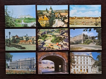 LUBLIN - zestaw 9 pocztówek.