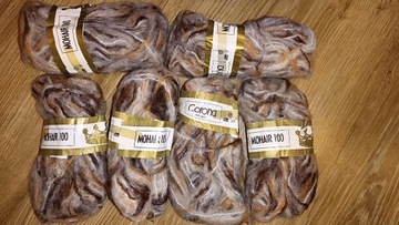 Włóczki Corona,mohair100% akryl.