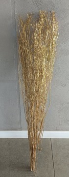 Sucha trawa ozdobna do wazonu złota 100cm