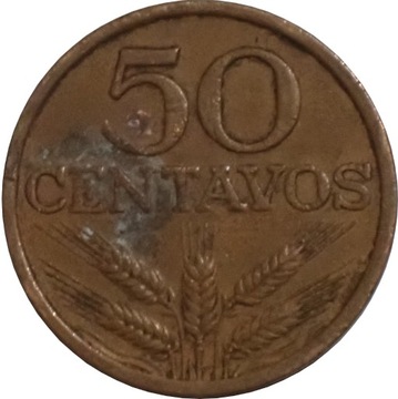 Portugalia - 50 centavos z 1973 roku - O. MOJĄ OFE