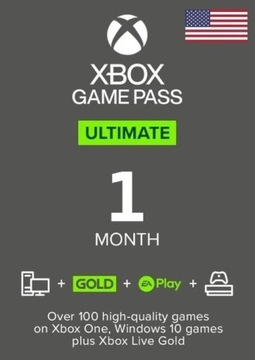 XBOX GAME PASS ULTIMATE - MIESIĄC US VPN