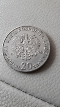 Moneta 20 zlotowa z 1975 r