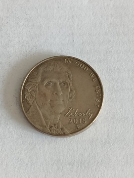 USA 5 cent 2015 D rok