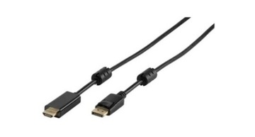 Kabel DisplayPort Vivanco 45343 DisplayPort - HDMI 3.0m Czarny