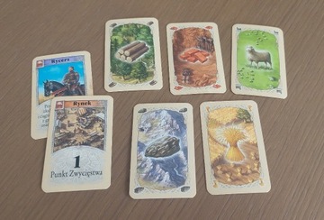 Catan elementy na sztuki Karta surowców rozwoju