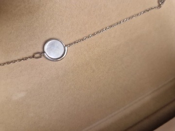 Bransoletka srebro 925 z masą perłową 