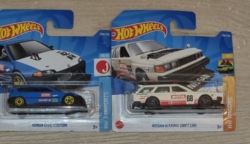 HotWheels nowe zapakowane Honda Civic & Nissan Max