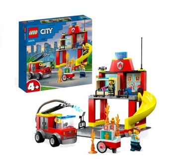 LEGO 60375 City Remiza strażacka i wóz strażacki