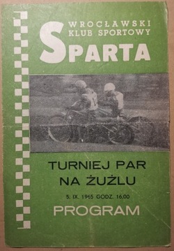 TURNIEJ PAR NA ŻUŻLU Z 1965 R