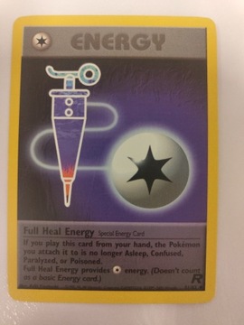 Pokemon Karta TCG Full Heal Energy Team Rocket