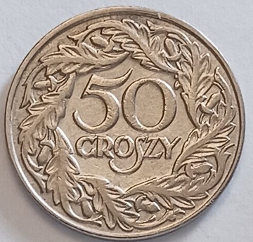 50 gr groszy 1923 r. nikiel