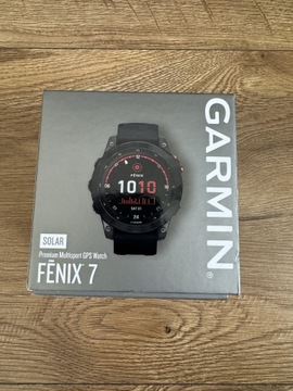 Zegarek garmin fenix 7 solar 47mm black czarny 