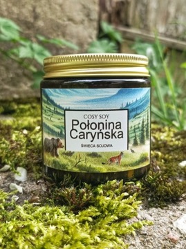 Świeca sojowa zapachowa Połonina Caryńska 90g